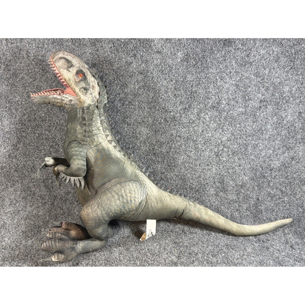 Jurassic World Indominus Rex Plush Dinosaur 20 Inch Grey Hybrid Toy Figure